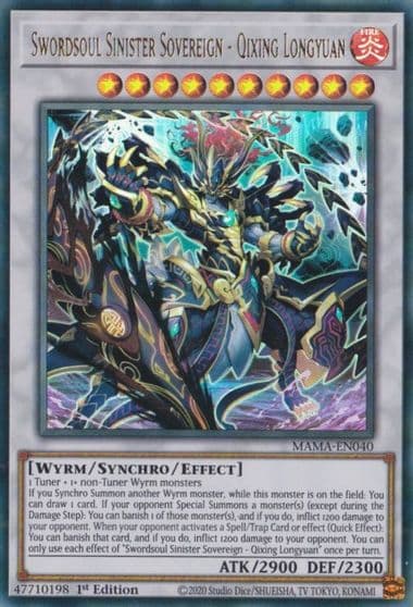 Swordsoul Sinister Sovereign Qixing Longyuan Magnificent Mavens Yu-Gi-Oh! card
