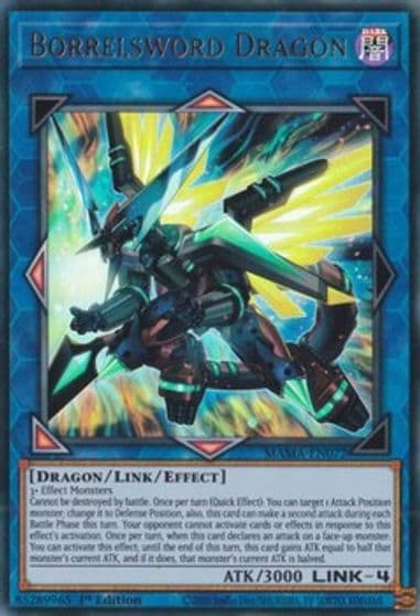Borrelsword Dragon Magnificent Mavens Yu-Gi-Oh! card