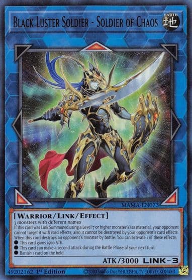 Black Luster Soldier Soldier of Chaos Magnificent Mavens Yu-Gi-Oh! card