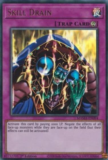 Skill Drain Magnificent Mavens Yu-Gi-Oh! card