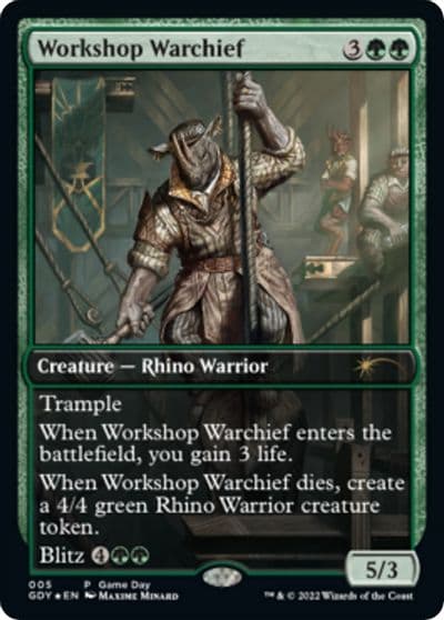 Workshop Warchief Game Day & Store Championship Promos Magic card