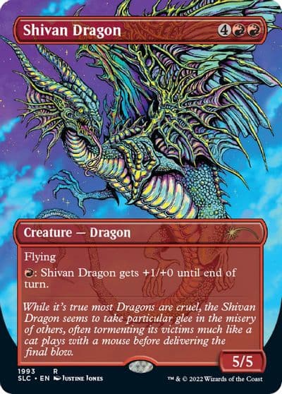 Shivan Dragon Secret Lair Countdown Kit Magic card