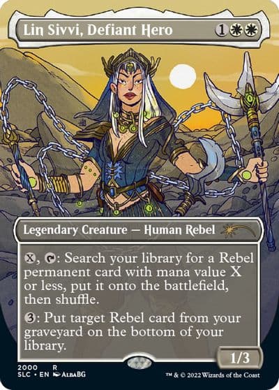 Lin Sivvi Defiant Hero Secret Lair Countdown Kit Magic card