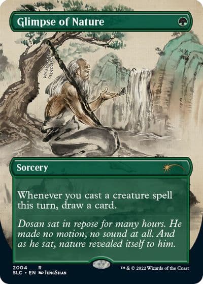 Glimpse of Nature Secret Lair Countdown Kit Magic card