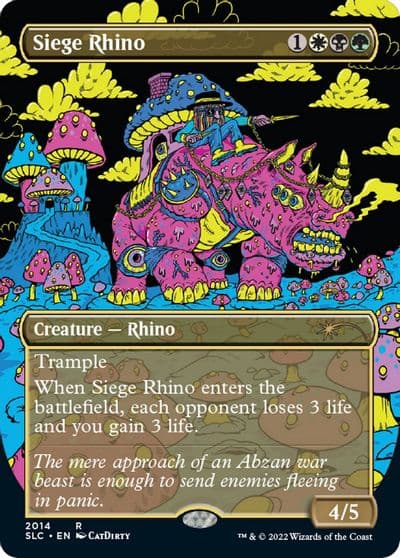 Siege Rhino Secret Lair Countdown Kit Magic card
