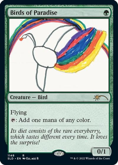 Birds of Paradise 1148 Secret Lair Drop Series Magic card