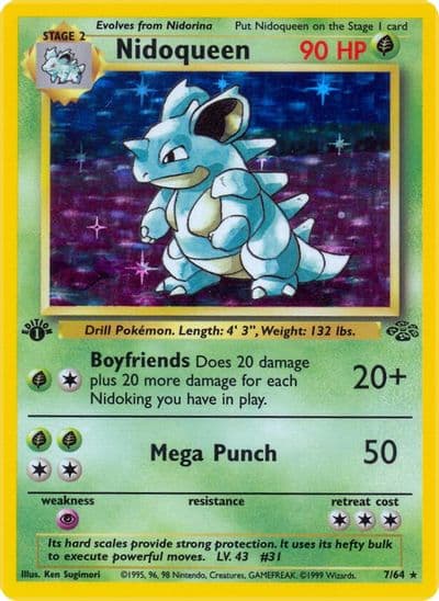 Nidoqueen (7) Jungle Pokemon card