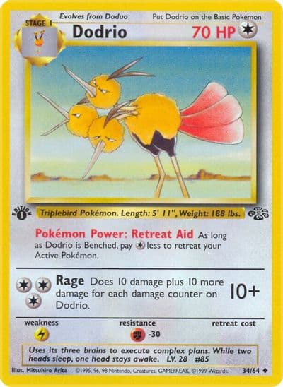 Dodrio Jungle Pokemon card