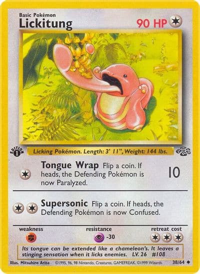 Lickitung Jungle Pokemon card