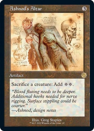 Ashnods Altar Schematic The Brothers' War: Retro Frame Artifacts Magic card