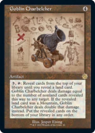 Goblin Charbelcher Schematic The Brothers' War: Retro Frame Artifacts Magic card