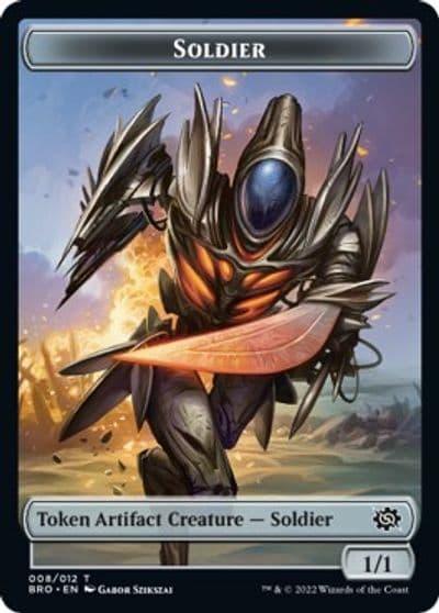 Soldier Token 008 The Brothers' War Magic card