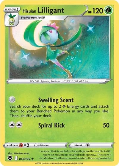 Hisuian Lilligant SWSH12: Silver Tempest Pokemon card