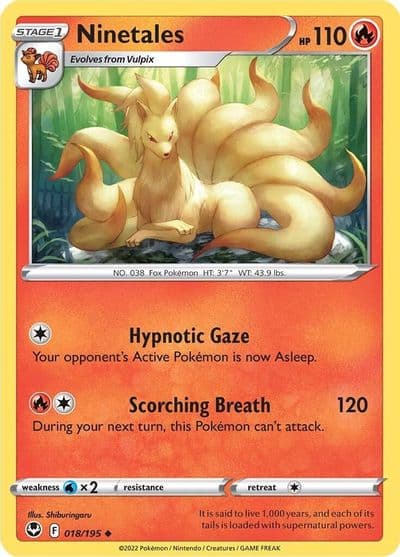 Ninetales SWSH12: Silver Tempest Pokemon card