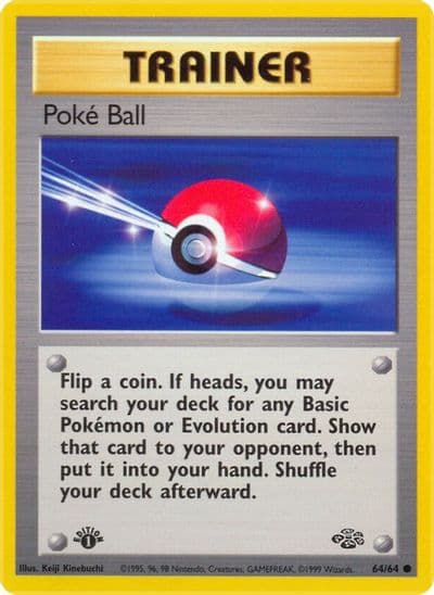 Poke Ball Jungle Pokemon card