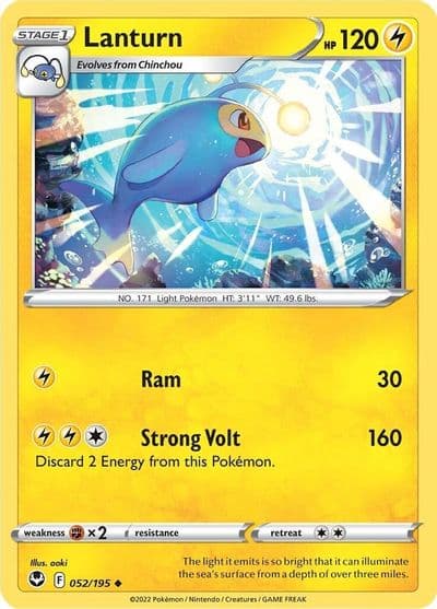 Lanturn SWSH12: Silver Tempest Pokemon card
