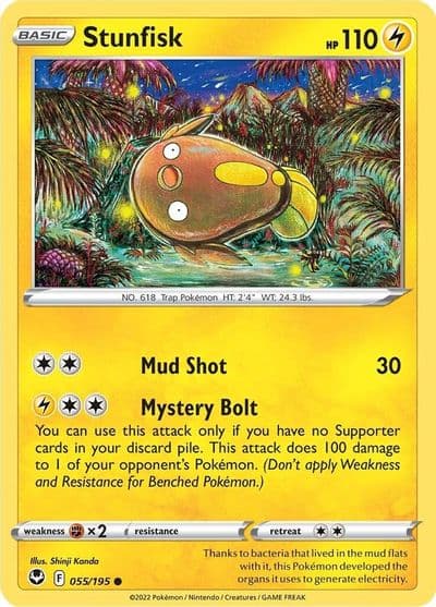 Stunfisk SWSH12: Silver Tempest Pokemon card