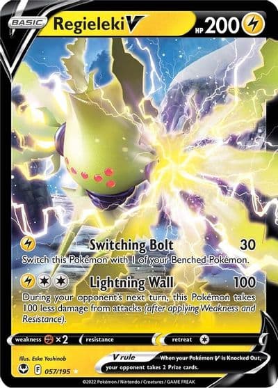 Regieleki V SWSH12: Silver Tempest Pokemon card