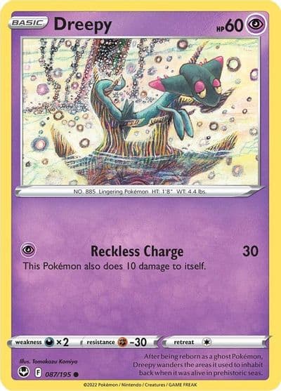 Dreepy SWSH12: Silver Tempest Pokemon card