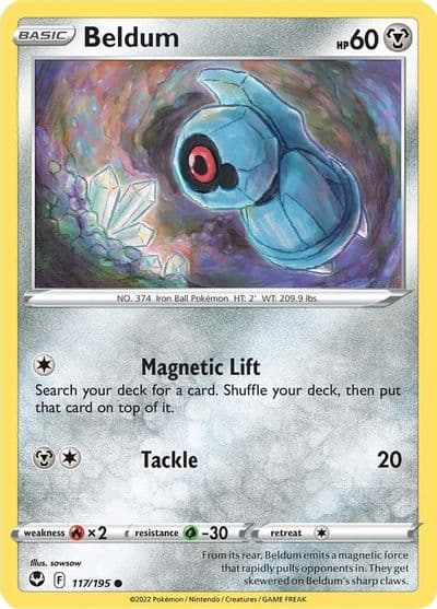 Beldum SWSH12: Silver Tempest Pokemon card