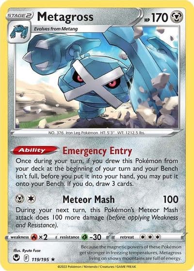 Metagross SWSH12: Silver Tempest Pokemon card