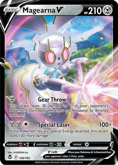 Magearna V SWSH12: Silver Tempest Pokemon card