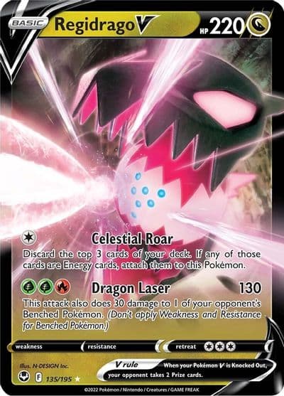 Regidrago V SWSH12: Silver Tempest Pokemon card