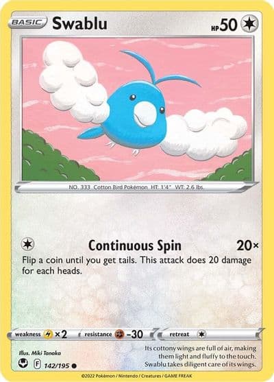 Swablu SWSH12: Silver Tempest Pokemon card