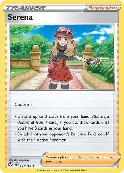 Serena SWSH12: Silver Tempest Pokemon card