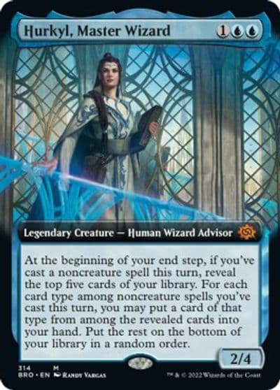 Hurkyl Master Wizard Extended Art The Brothers' War Magic card