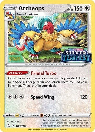 Archeops - SWSH272 (Prerelease) [STAFF] SWSH: Sword & Shield Promo Cards Pokemon card