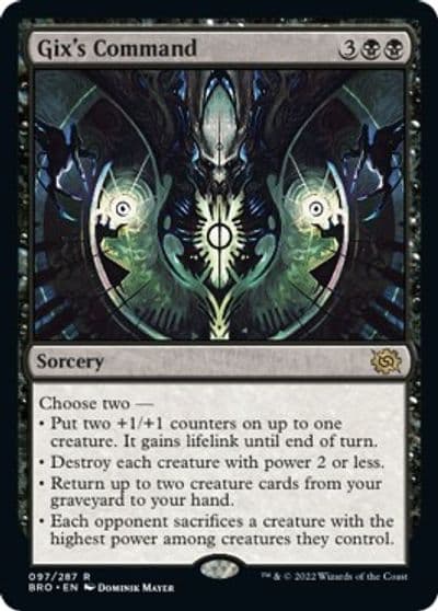 Gixs Command The Brothers' War Magic card