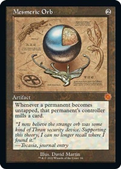 Mesmeric Orb Schematic The Brothers' War: Retro Frame Artifacts Magic card