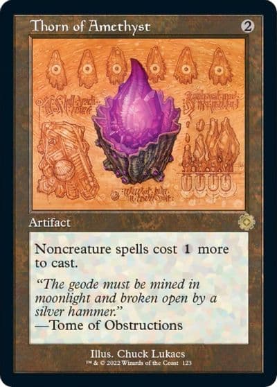 Thorn of Amethyst Schematic The Brothers' War: Retro Frame Artifacts Magic card