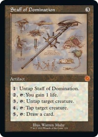 Staff of Domination Schematic The Brothers' War: Retro Frame Artifacts Magic card