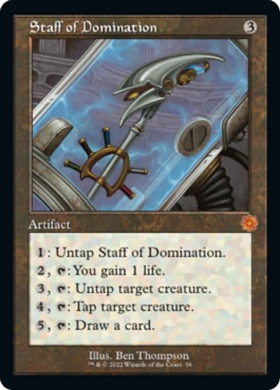 Staff of Domination The Brothers' War: Retro Frame Artifacts Magic card