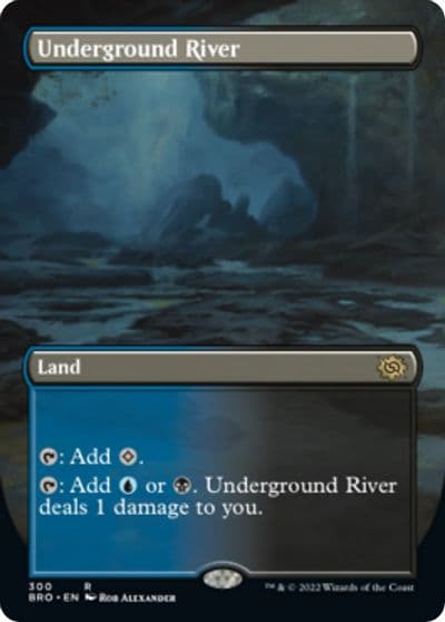 Underground River Borderless The Brothers' War Magic card