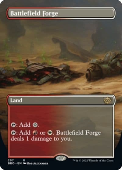 Battlefield Forge Borderless The Brothers' War Magic card