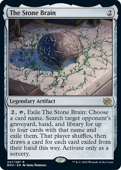 The Stone Brain The Brothers' War Magic card