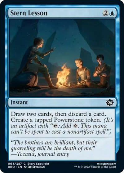 Stern Lesson The Brothers' War Magic card