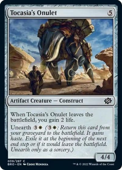 Tocasias Onulet The Brothers' War Magic card