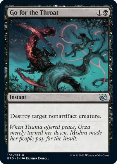 Go for the Throat The Brothers' War Magic card