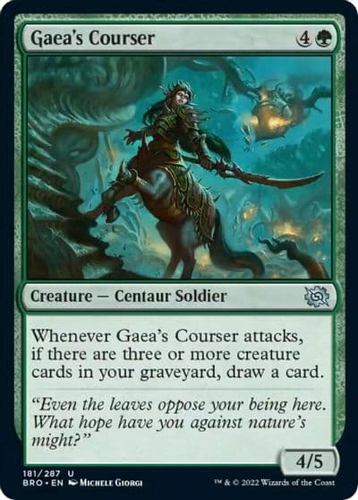 Gaeas Courser The Brothers' War Magic card