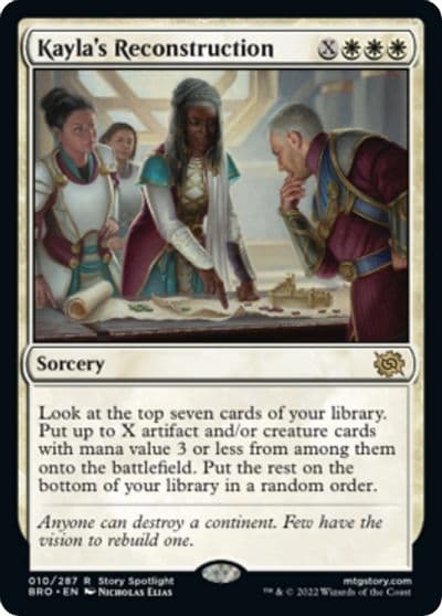 Kaylas Reconstruction The Brothers' War Magic card