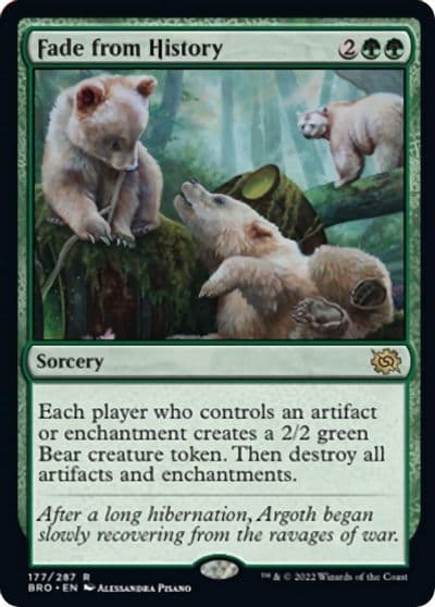 Fade from History The Brothers' War Magic card