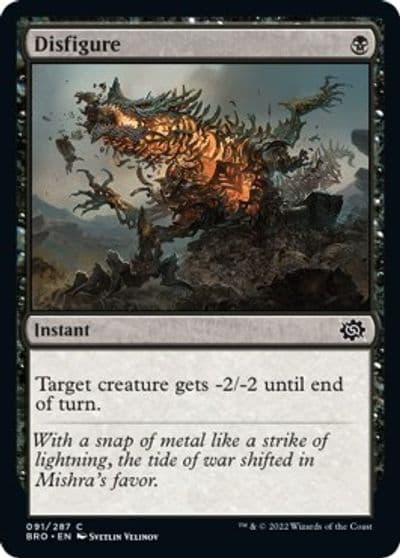 Disfigure The Brothers' War Magic card