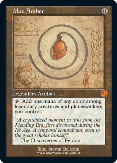 Mox Amber Schematic The Brothers' War: Retro Frame Artifacts Magic card