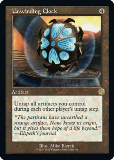 Unwinding Clock The Brothers' War: Retro Frame Artifacts Magic card
