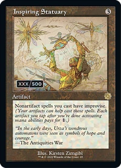 Inspiring Statuary Schematic Serial Numbered The Brothers' War: Retro Frame Artifacts Magic card
