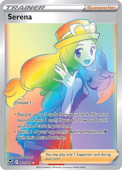 Serena (Secret) SWSH12: Silver Tempest Pokemon card
